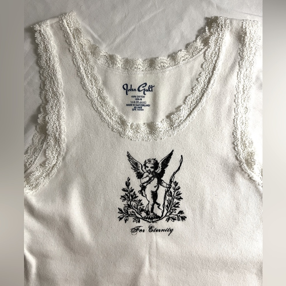 Brandy Melville tank top with lace detail